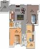 AKM Rigid Developer Marvel Homes Floor Plan (2BHK+2T (1,235 sq ft) 1235 sq ft)