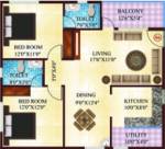 Shriram Gardenia (2BHK+2T (1,192 sq ft) 1192 sq ft) Shriram Gardenia (2BHK+2T (1,192 sq ft) 1192 sq ft)