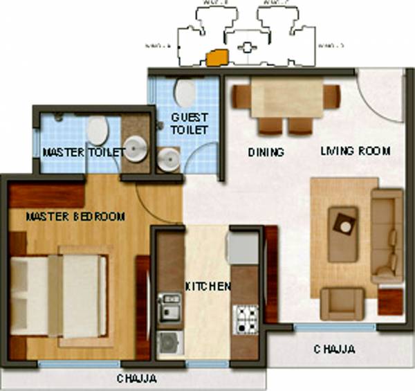 Panache Premiere (1BHK+2T (720 sq ft) 720 sq ft) Panache Premiere (1BHK+2T (720 sq ft) 720 sq ft)