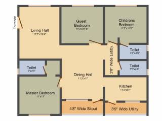 Anuradha Siri Jewel (3BHK+3T (1,565 sq ft) 1565 sq ft) Anuradha Siri Jewel (3BHK+3T (1,565 sq ft) 1565 sq ft)