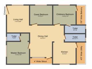 Anuradha Siri Jewel (3BHK+3T (1,645 sq ft) 1645 sq ft) Anuradha Siri Jewel (3BHK+3T (1,645 sq ft) 1645 sq ft)