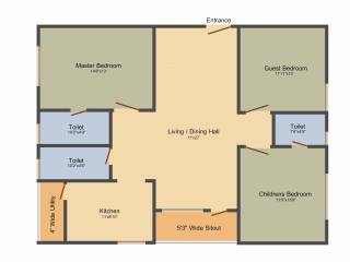 Anuradha Siri Jewel (3BHK+3T (1,665 sq ft) 1665 sq ft) Anuradha Siri Jewel (3BHK+3T (1,665 sq ft) 1665 sq ft)