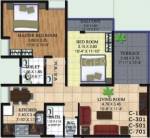 Solitaire Prafulla (2BHK+2T (1,051 sq ft) 1051 sq ft)