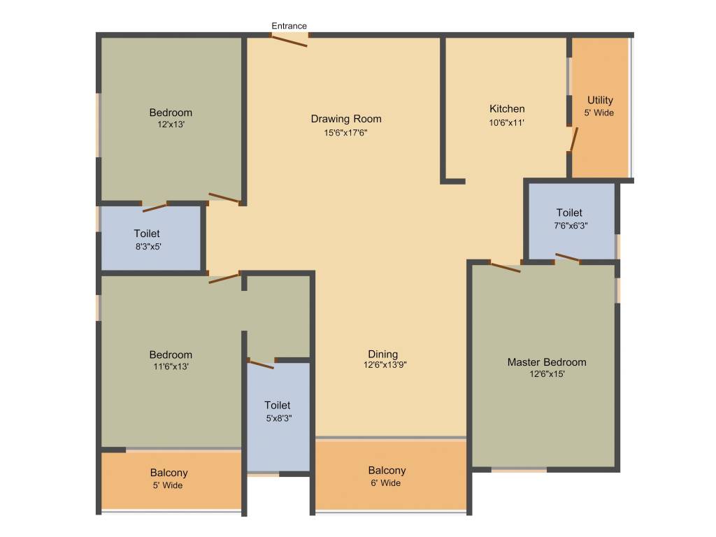 Green West Square (3BHK+3T (2,025 sq ft) 2025 sq ft) Green West Square (3BHK+3T (2,025 sq ft) 2025 sq ft)