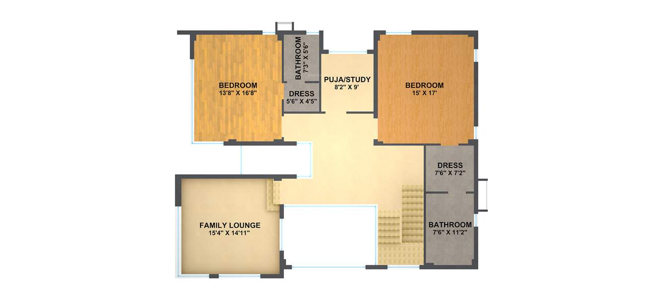 Shanta Spring Valley (4BHK+4T (4,145 sq ft) + Servant Room 4145 sq ft)