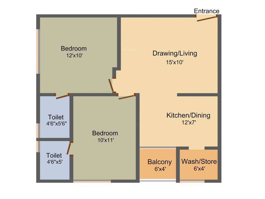 Rajyash Reyansh (2BHK+2T (610 sq ft) 610 sq ft)