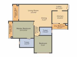 Sonam Indraprasth (2BHK+2T (1,410 sq ft) 1410 sq ft) Sonam Indraprasth (2BHK+2T (1,410 sq ft) 1410 sq ft)