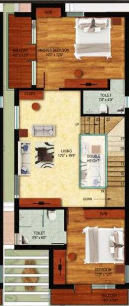 Amudha Rose Lilly And Daisy (3BHK+3T (2,050 sq ft) 2050 sq ft)