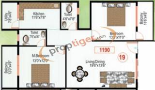 Eternity Ecstasy (2BHK+2T (1,190 sq ft) 1190 sq ft) Eternity Ecstasy (2BHK+2T (1,190 sq ft) 1190 sq ft)