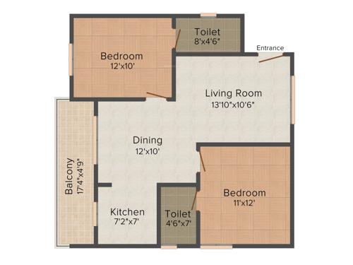 SLV RK Signature (2BHK+2T (1,020 sq ft) 1020 sq ft) SLV RK Signature (2BHK+2T (1,020 sq ft) 1020 sq ft)