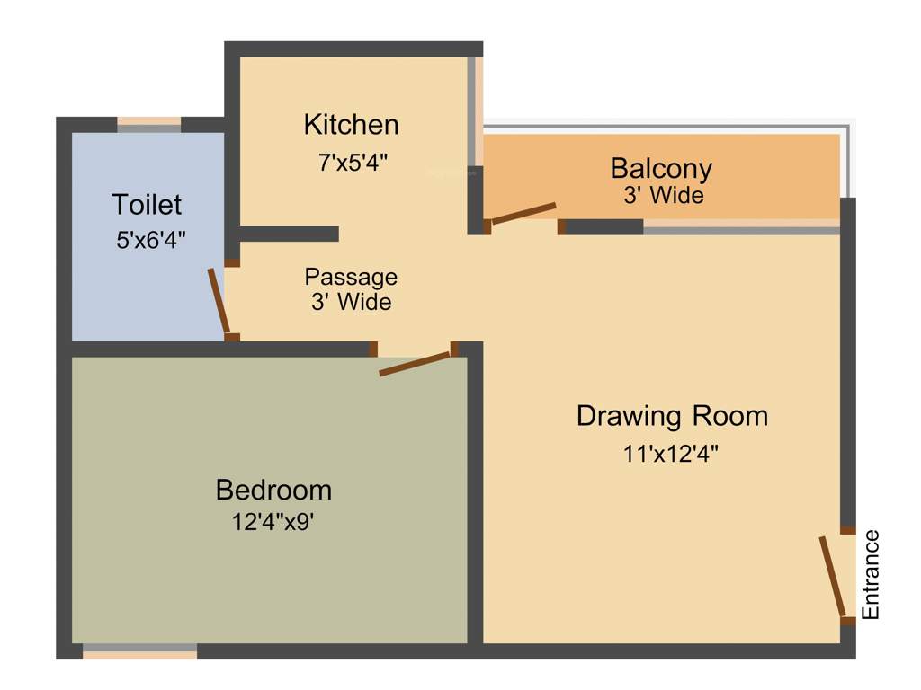 Realty Lavanya Homes (1BHK+1T (596 sq ft) 596 sq ft)