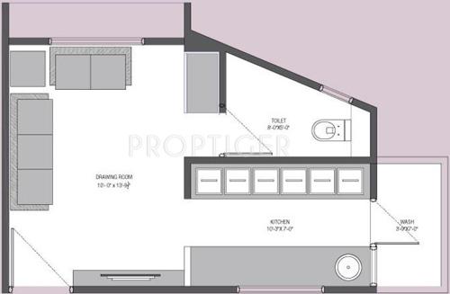 Siddhidhata Aditi Phase 2 (1BHK+1T (738 sq ft) 738 sq ft)