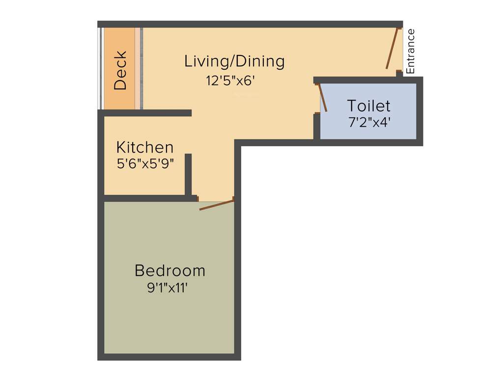 Cancun Skylark (1BHK+1T (568 sq ft) 568 sq ft)