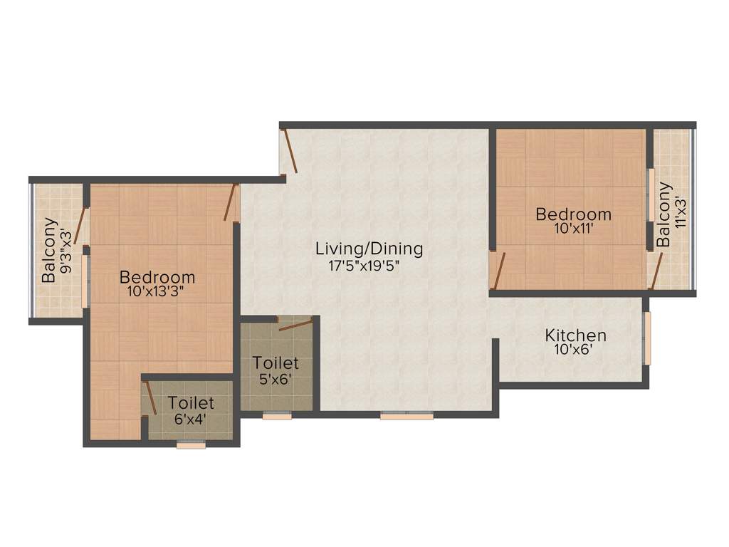 Annai Smart Homes III (2BHK+2T (940 sq ft) 940 sq ft)