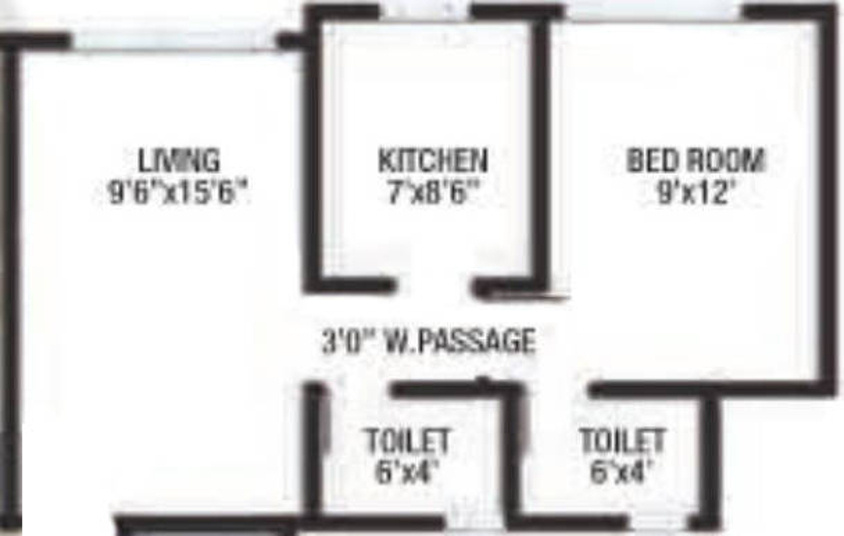 Anchor Park (1BHK+2T (560 sq ft) 560 sq ft) Anchor Park (1BHK+2T (560 sq ft) 560 sq ft)