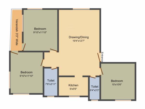 RS Mini Complex (3BHK+1T (1,300 sq ft) 1300 sq ft) RS Mini Complex (3BHK+1T (1,300 sq ft) 1300 sq ft)