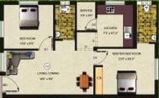 Amudha Blossom (2BHK+2T (770 sq ft) 770 sq ft) Amudha Blossom (2BHK+2T (770 sq ft) 770 sq ft)