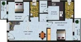 Amudha Blossom (2BHK+2T (822 sq ft) 822 sq ft) Amudha Blossom (2BHK+2T (822 sq ft) 822 sq ft)