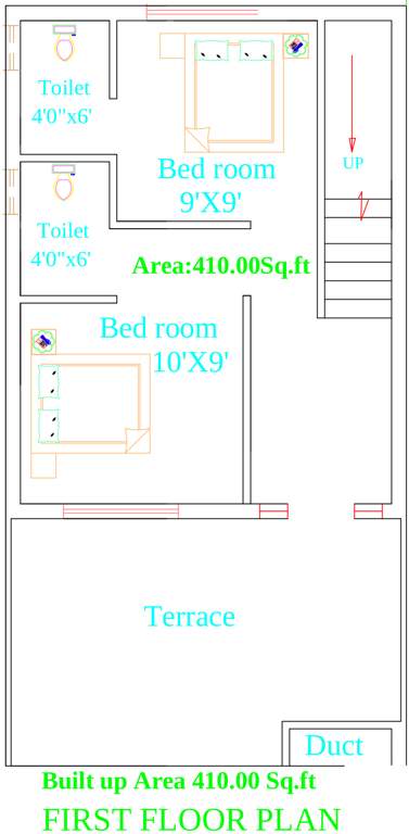 SPE Mono City Villa (2BHK+3T (1,017 sq ft) 1017 sq ft)