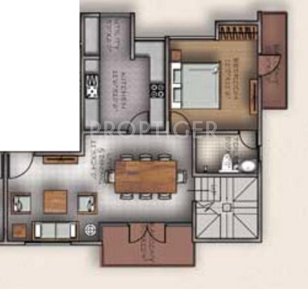 Sumanth Sreshta Vasanth Floor Plan (2BHK+2T)