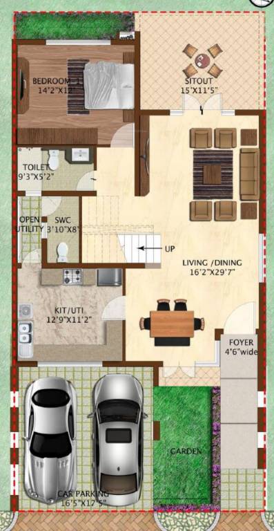  woodside Floor Plan Ground Floor Plan