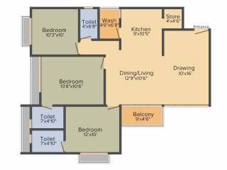Siddhivinayak Omkar Lotus (3BHK+3T (1,800 sq ft) 1800 sq ft) Siddhivinayak Omkar Lotus (3BHK+3T (1,800 sq ft) 1800 sq ft)