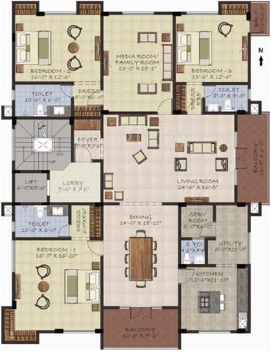 Sumanth Sreshta Kalpavriksha (3BHK+4T (3,080 sq ft)   Servant Room 3080 sq ft)