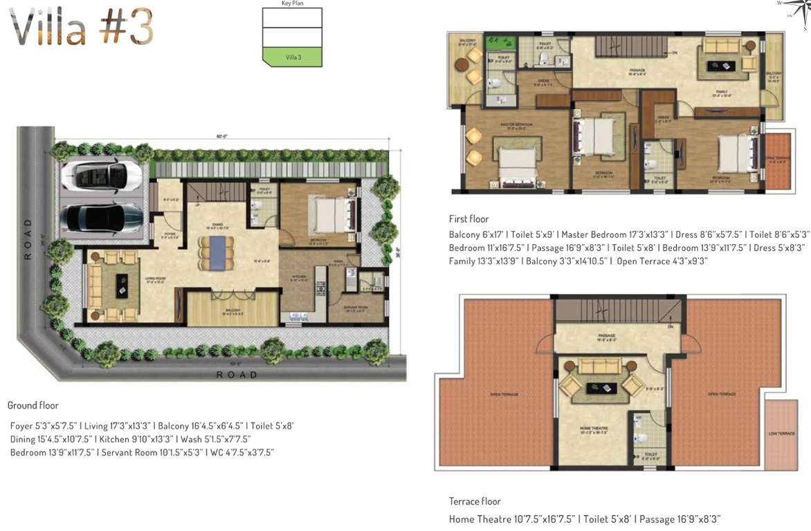 BMRS Seaborough (4BHK+5T (3,253 sq ft) + Servant Room 3253 sq ft)