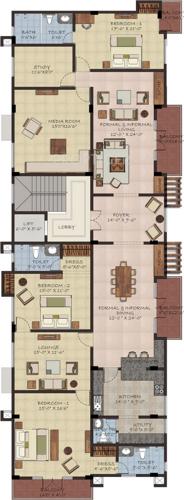 Sumanth Sreshta Bazullah Road (3BHK+4T (3,200 sq ft)   Study Room 3200 sq ft)