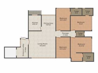 Benchmark Solus (4BHK+4T (1,620 sq ft) 1620 sq ft)