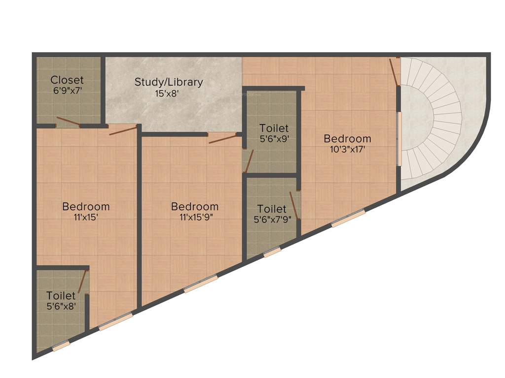 Ghanshyam Satya Crystal (4BHK+4T (3,420 sq ft) + Study Room 3420 sq ft)