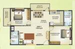 Vajra Global (2BHK+2T (1,100 sq ft) 1100 sq ft)
