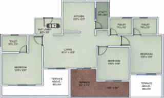 VTP Urban Nest (3BHK+3T (1,317 sq ft) 1317 sq ft) VTP Urban Nest (3BHK+3T (1,317 sq ft) 1317 sq ft)