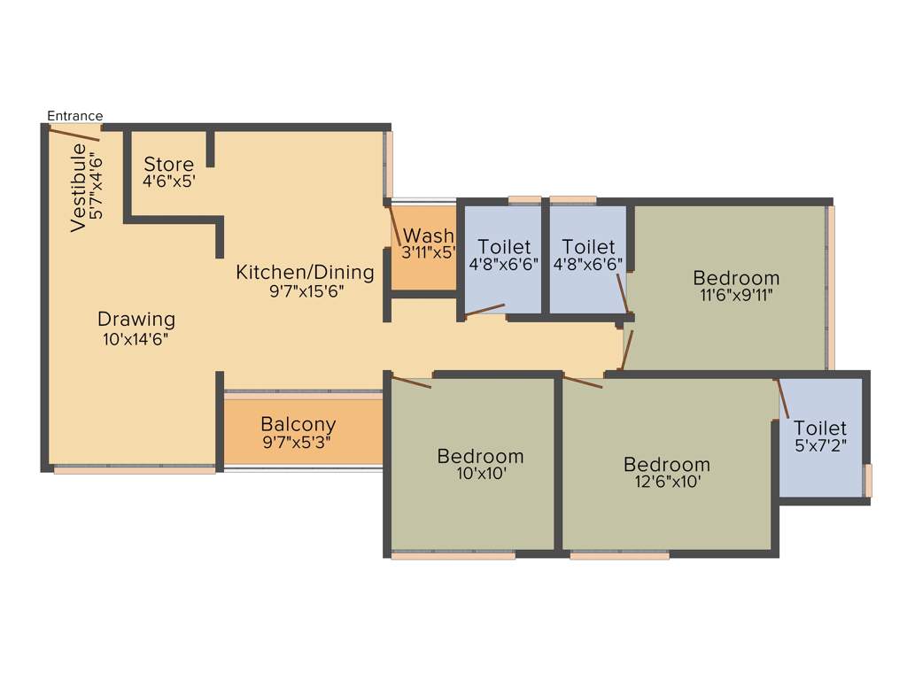 Shubh Shubh Aashish (3BHK+3T (2,700 sq ft) 2700 sq ft)