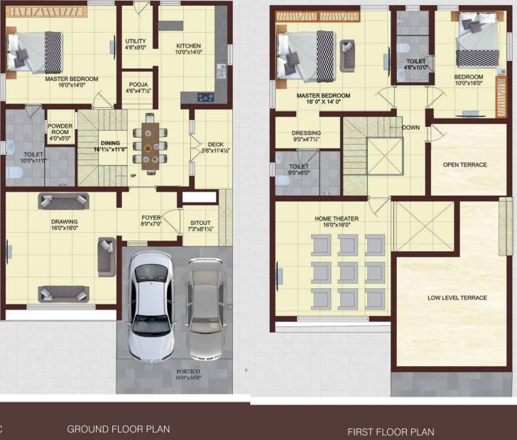 Brahmha Bauhinia Villas (3BHK+4T (2,875 sq ft) + Pooja Room 2875 sq ft)