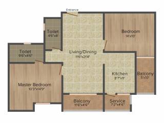 Salma Pine Ridge (2BHK+2T (1,215 sq ft) 1215 sq ft) Salma Pine Ridge (2BHK+2T (1,215 sq ft) 1215 sq ft)