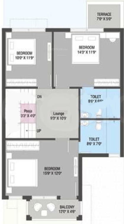 shri shaligram villa Floor Plan First Floor Plan