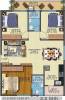 Estella Maple Square A (3BHK+2T (1,249 sq ft) 1249 sq ft)
