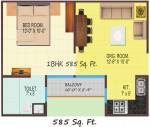 Whitney Green Residency (1BHK+1T (585 sq ft) 585 sq ft) Whitney Green Residency (1BHK+1T (585 sq ft) 585 sq ft)