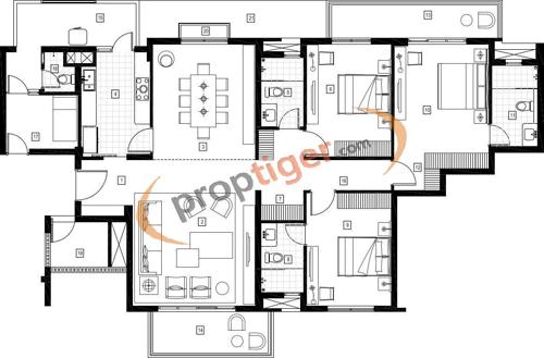 Vatika Sovereign Next (3BHK+4T (2,600 sq ft) + Servant Room 2600 sq ft)