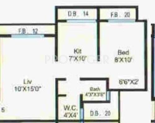 Morya Casa Bliss (1BHK+1T (590 sq ft) 590 sq ft)