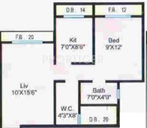 Morya Casa Bliss (1BHK+1T (675 sq ft) 675 sq ft)