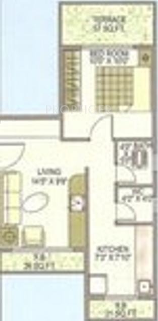 Monarch Meadows (1BHK+1T (650 sq ft) 650 sq ft)