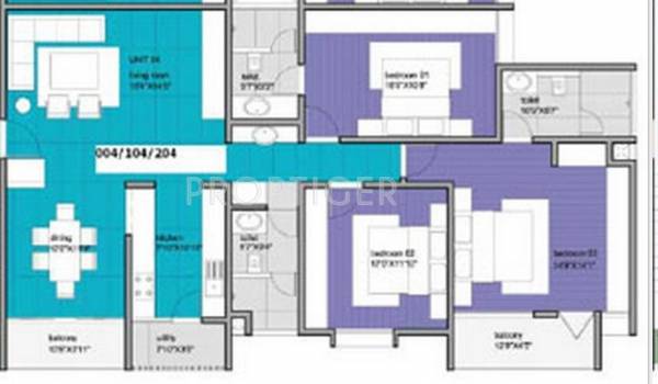 Axis Axis Viviana (3BHK+3T (2,080 sq ft) 2080 sq ft)