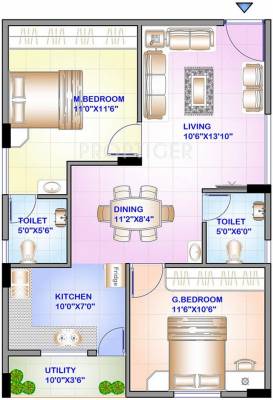 ISR Sukriti (2BHK+2T (913 sq ft) 913 sq ft) ISR Sukriti (2BHK+2T (913 sq ft) 913 sq ft)