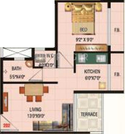Shubh Dream Heritage (1BHK+1T (595 sq ft) 595 sq ft)