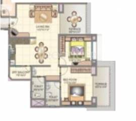 Richa Indradhanu (2BHK+2T (1,046 sq ft) 1046 sq ft)