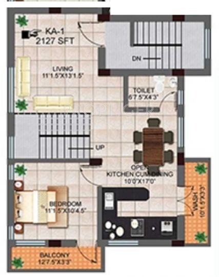 Kosalram Adonia (3BHK+3T (2,127 sq ft) 2127 sq ft)