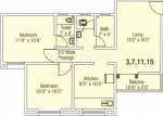 RM Hiras Nagar (2BHK+2T (857 sq ft) 857 sq ft)