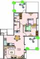 Floor Plan (2BHK+2T) Manav Silver Twin Decks Floor Plan (2BHK+2T)